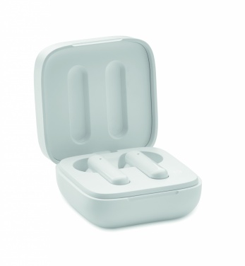 Logotrade promotional item image of: TWS earbuds with solar charger