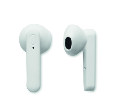 Logo trade promotional items image of: TWS earbuds with solar charger