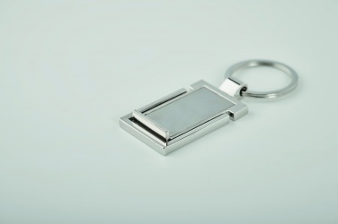 Logo trade business gifts image of: Metal key ring phone stand Seinajoki