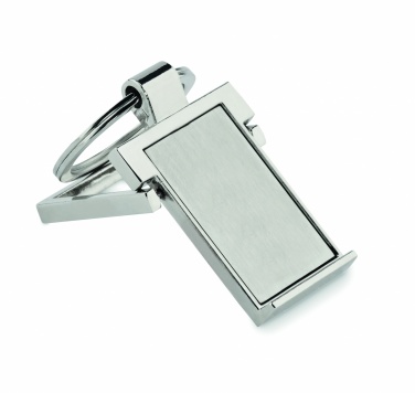 Logo trade advertising product photo of: Metal key ring phone stand Seinajoki