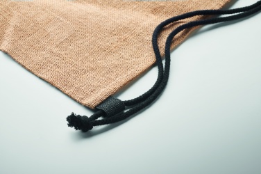 Logo trade promotional gifts image of: Jute drawstring bag