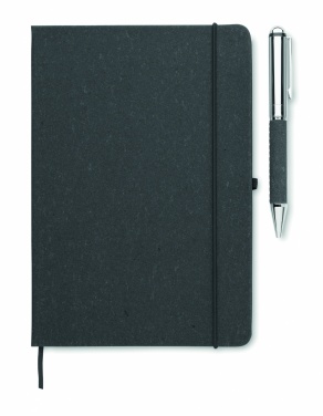 Logotrade promotional merchandise photo of: Recycled leather notebook set