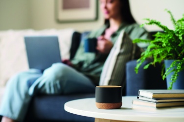 Logo trade promotional item photo of: Cork and aluminium speaker