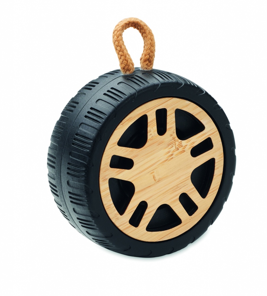 Logo trade promotional merchandise image of: Wireless speaker tire shaped