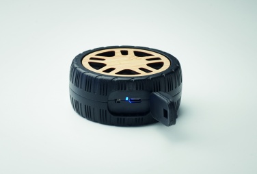 Logo trade corporate gifts image of: Wireless speaker tire shaped