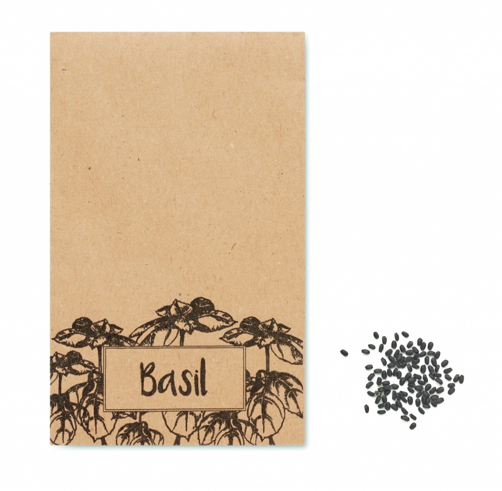 Logotrade promotional gifts photo of: Basil seeds in craft envelope