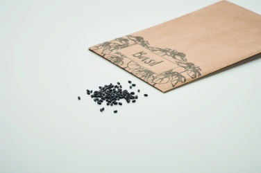 Logotrade promotional merchandise image of: Basil seeds in craft envelope
