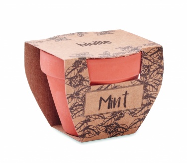 Logo trade advertising product photo of: Terracotta pot mint seeds