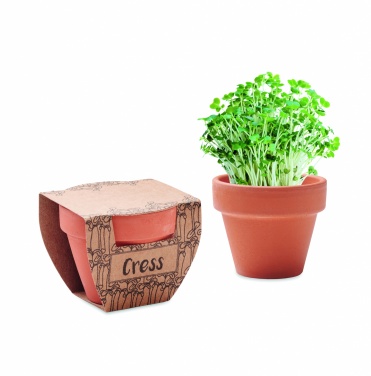 Logo trade promotional product photo of: Terracotta pot cress seeds