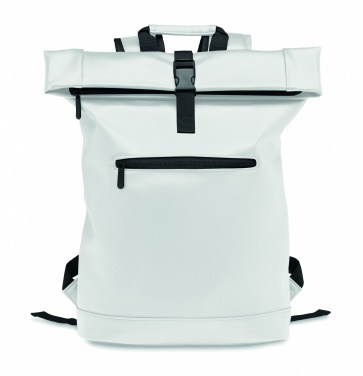 Logo trade corporate gift photo of: Laptop PU Rolltop backpack