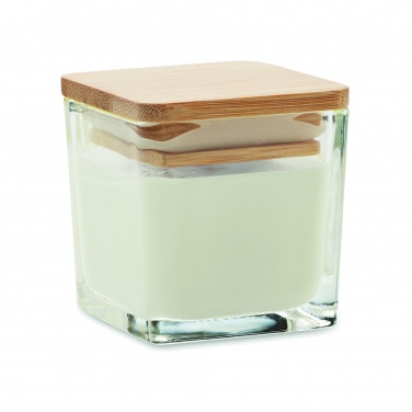 Logo trade business gifts image of: Squared fragranced candle 50gr