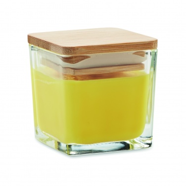 Logo trade advertising products picture of: Squared fragranced candle 50gr