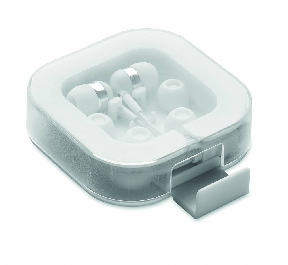 Logo trade promotional items image of: Ear phones with silicone covers