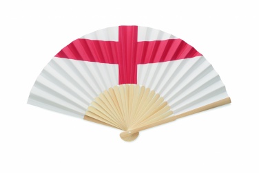 Logo trade promotional giveaway photo of: Manual fan flag design