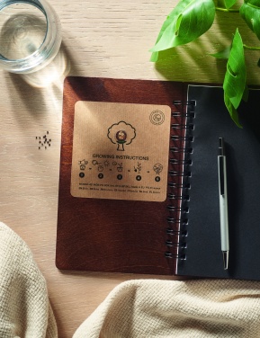 Logo trade promotional products image of: A5 Birch tree GROWBOOK™