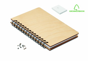 Logo trade promotional gift photo of: A5 Birch tree GROWBOOK™