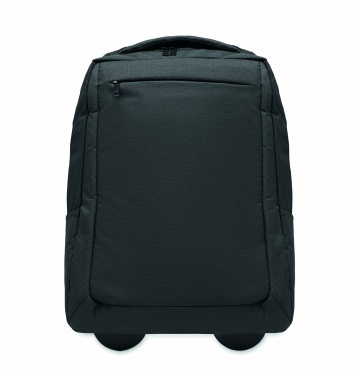 Logotrade advertising product picture of: A portable backpack trolley with wheels, made of 600D RPET polyester