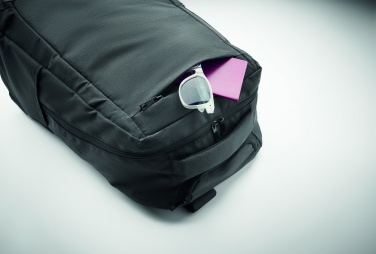 Logotrade advertising product picture of: A portable backpack trolley with wheels, made of 600D RPET polyester