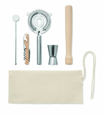 Logo trade promotional product photo of: 5 piece cocktail kit in pouch.