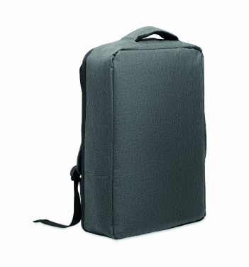 Logo trade advertising products picture of: A safe 15-inch laptop backpack made of 300D RPET with a 210D RPET lining and customizable printing.
