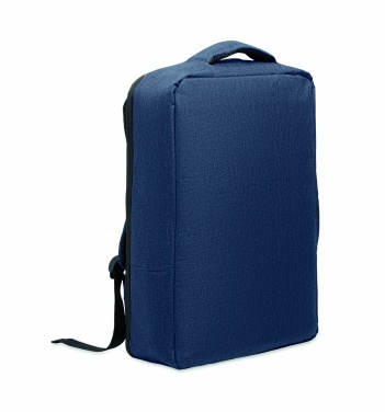 Logo trade promotional item photo of: A safe 15-inch laptop backpack made of 300D RPET with a 210D RPET lining and customizable printing.