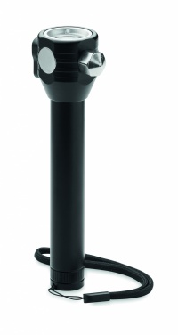 Logo trade corporate gift photo of: 3-in-1 aluminum flashlight with an emergency hammer and seatbelt cutter, customizable with printing