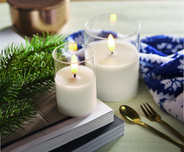 Logotrade advertising product picture of: LED wax candle in glass holder
