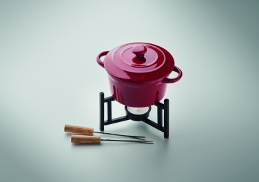 Logo trade advertising products image of: Ceramic fondue set 300 ml