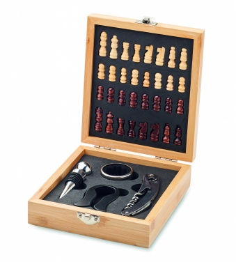 Logotrade corporate gift image of: Chess board wine set