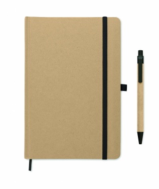 Logo trade advertising products picture of: Caratil A5 notebook in recycled carton