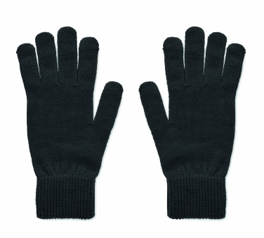 Logotrade advertising product picture of: Knitted gloves in RPET