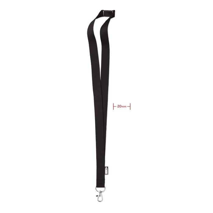 Logotrade promotional giveaway picture of: Lanyard in RPET 20 mm