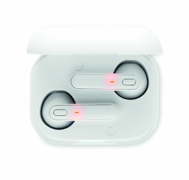 Logo trade promotional gifts image of: TWS earbuds with charging base