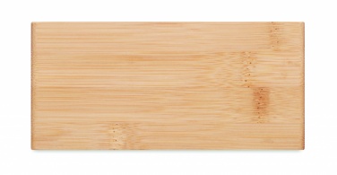 Logo trade promotional merchandise photo of: Wireless charger in bamboo 5W