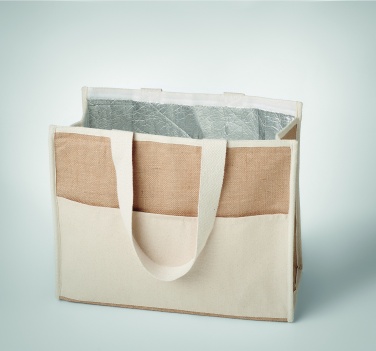 Logotrade promotional gifts photo of: Jute and canvas cooler bag