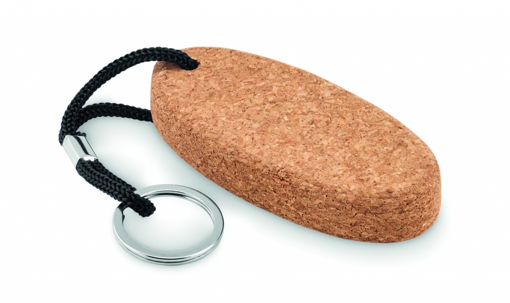 Logo trade promotional merchandise image of: Floating cork key ring Lohja
