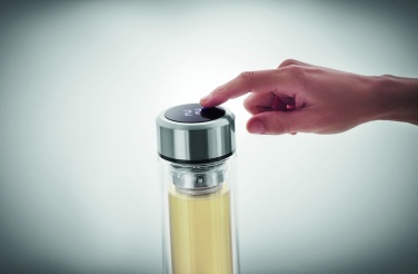 Logotrade promotional gift picture of: Bottle with touch thermometer
