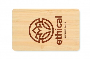 Logotrade promotional giveaways photo of: RFID card in bamboo material