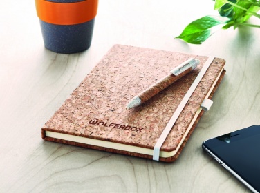 Logotrade corporate gift image of: A5 cork notebook with pen