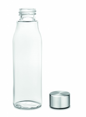 Logo trade business gifts image of: Glass drinking bottle 500 ml
