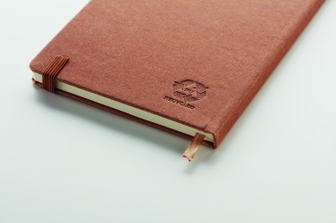 Logo trade corporate gift photo of: Recycled Leather A5 notebook