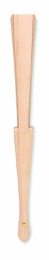 Logotrade corporate gift picture of: Wood hand fan with cork fabric