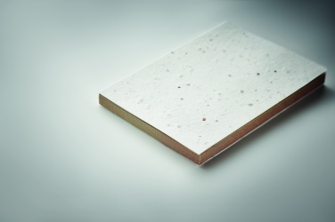 Logo trade advertising product photo of: Grass/seed paper memo pad