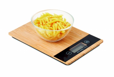 Logo trade promotional products image of: Bamboo digital kitchen scales