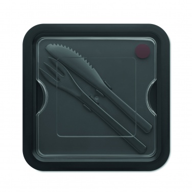 Logo trade promotional gifts picture of: Lunch box with cutlery 600ml