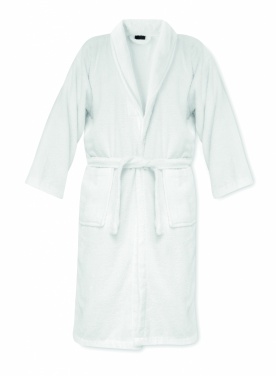 Logo trade promotional giveaway photo of: Bathrobe organic cotton XL/XXL