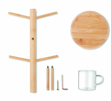 Logo trade promotional merchandise picture of: Bamboo cup set holder