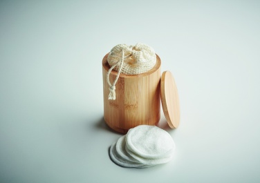 Logo trade advertising products picture of: Bamboo fibre cleansing pad set