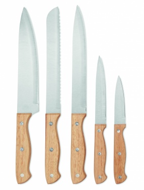 Logotrade promotional gift picture of: 5 piece knife set in base