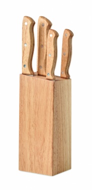 Logotrade promotional item picture of: 5 piece knife set in base
